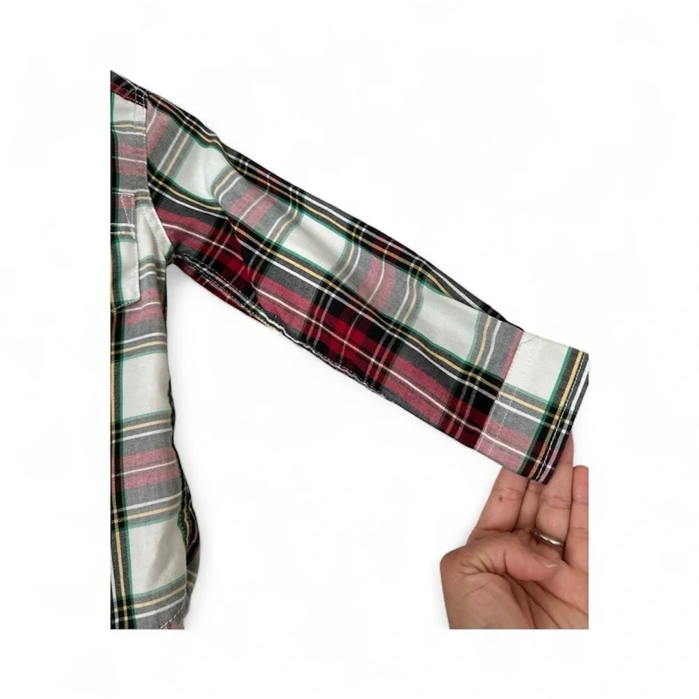 Tommy Hilfiger Kids Plaid Shirt - Red, Green, White